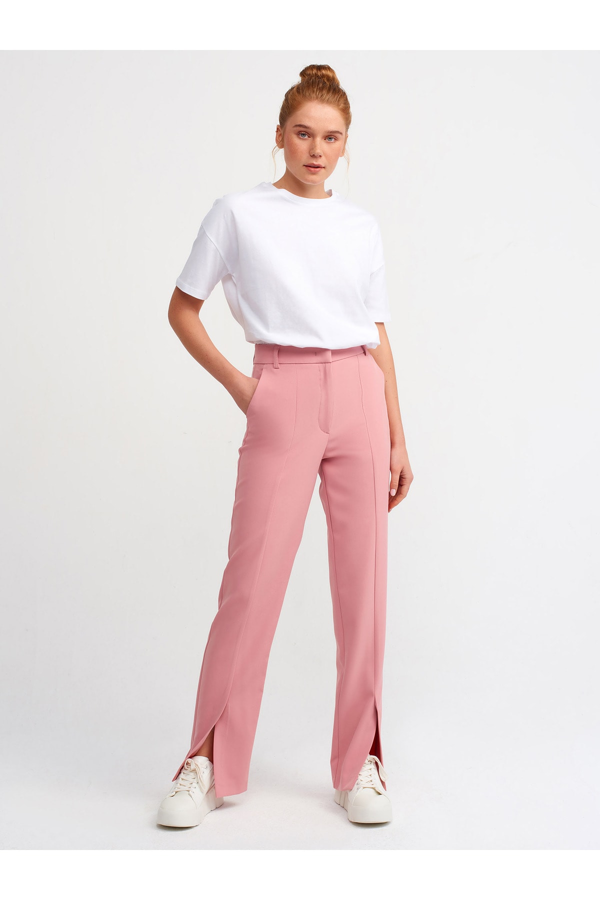 Kadın Beyaz Basic T-shirt 3683